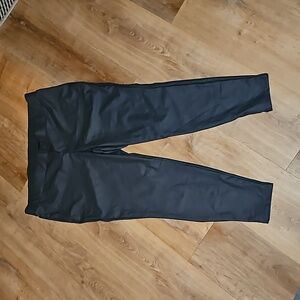 Torrid faux leather grey full length dark gunmetal leggings 3x 22 24 3